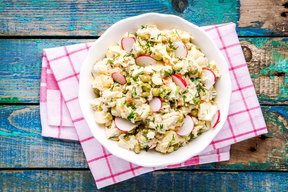 Potato salad is a classic cookout side dish.