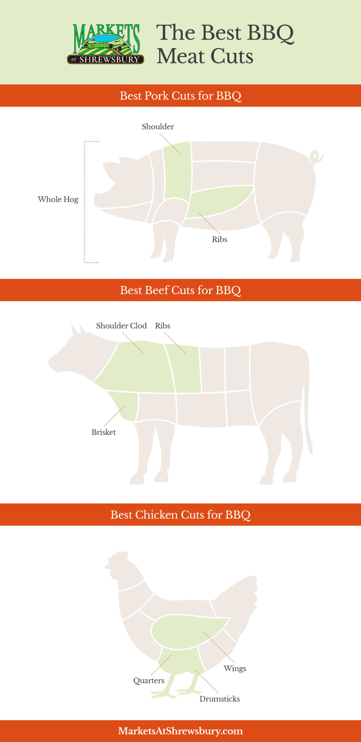 Best Cuts of Meat for BBQ Infographic