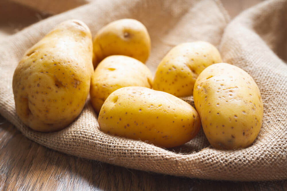 Assortment of Yukon gold potatoes